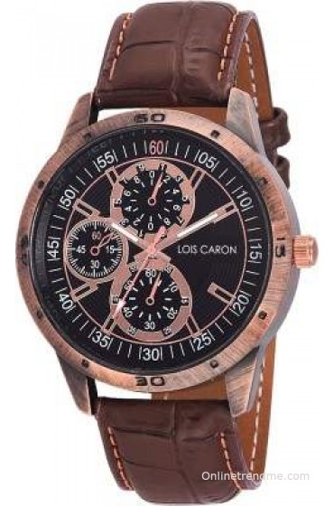 Lois Caron LCD-4036 CHRONOGRAPH PATTERN ANALOG WATCH